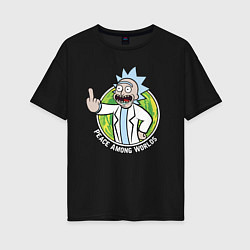 Футболка оверсайз женская Vault Rick, цвет: черный