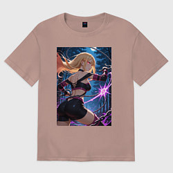 Женская футболка оверсайз Марин Китагава косплей Fate stay night