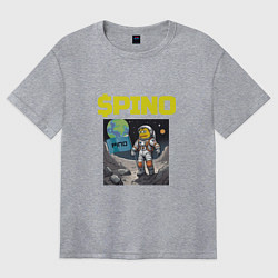 Женская футболка оверсайз Pino на луне