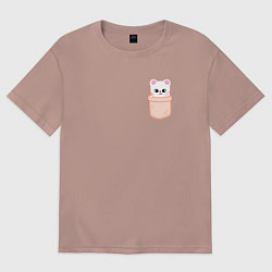 Женская футболка оверсайз Jiniret in pocket