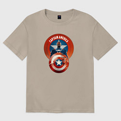 Женская футболка оверсайз Captain America: Brave New World
