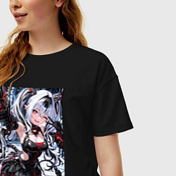 Футболка оверсайз женская Jetavie Punishing Gray Raven, цвет: черный — фото 2