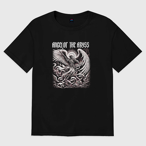 Женская футболка оверсайз Angel of the abyss / Черный – фото 1