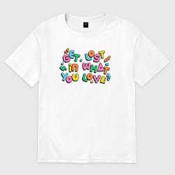 Женская футболка оверсайз Потеряйся в том что любишь