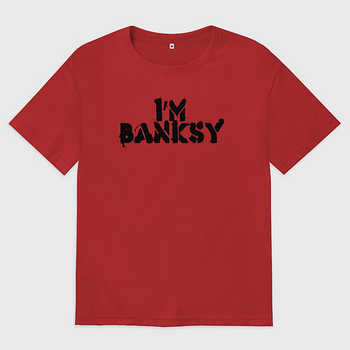 Женская футболка оверсайз Это Бэнкси / Красный – фото 1