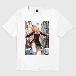 Футболка оверсайз женская Марин Китагава косплей Ани Форджер, цвет: белый