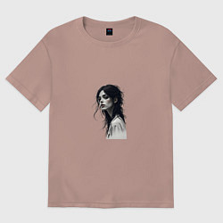 Женская футболка оверсайз Мрачная красота