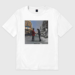 Женская футболка оверсайз The Weeknd рукопожатие