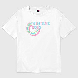 Футболка оверсайз женская Винтаж 2020, цвет: белый