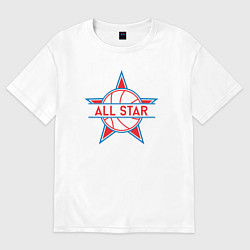 Женская футболка оверсайз All-star basketball