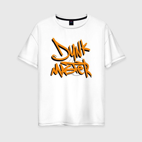 Женская футболка оверсайз Dunk master / Белый – фото 1