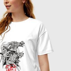 Футболка оверсайз женская Ванпис персонажи, цвет: белый — фото 2