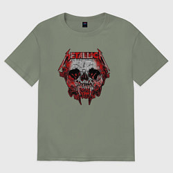 Футболка оверсайз женская Nothing Else Matters Metallica, цвет: авокадо