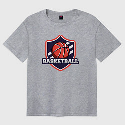 Женская футболка оверсайз Basketball sport