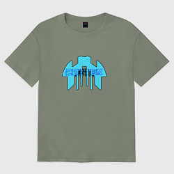 Женская футболка оверсайз Cortex голубой aneurism iv