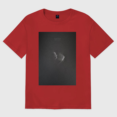 Женская футболка оверсайз Смотреть фильмы / Красный – фото 1