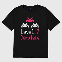 Женская футболка оверсайз Уровень 7 пройден
