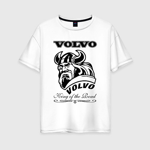 Женская футболка оверсайз Volvo viking / Белый – фото 1
