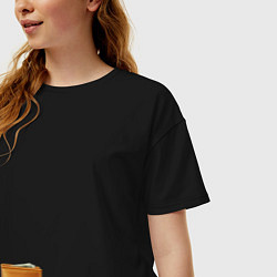 Футболка оверсайз женская Кошелек с деньгами, цвет: черный — фото 2