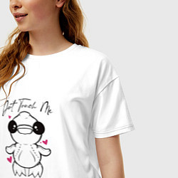 Футболка оверсайз женская Repo утка Apex Predator, цвет: белый — фото 2