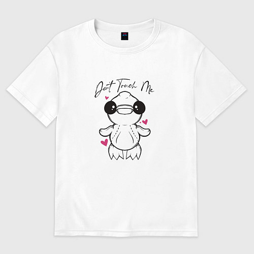 Женская футболка оверсайз Repo утка Apex Predator / Белый – фото 1