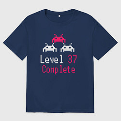 Женская футболка оверсайз Уровень 37 пройден