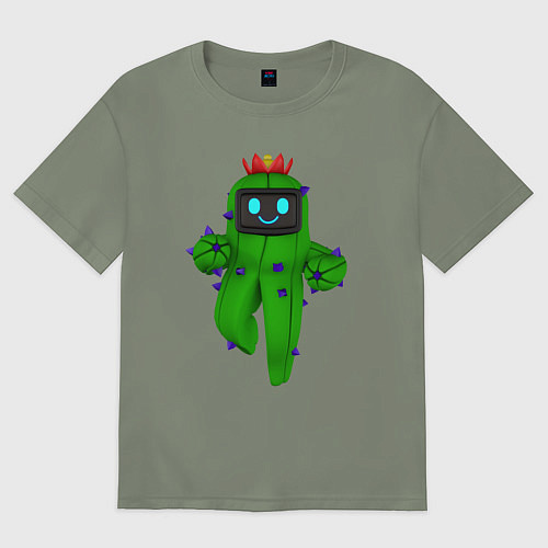 Женская футболка оверсайз Tанцующий кактус из игры / Авокадо – фото 1