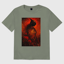 Футболка оверсайз женская Маления, цвет: авокадо