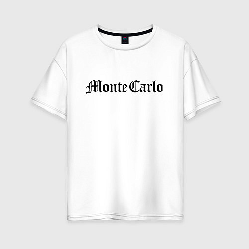 Женская футболка оверсайз Monte Carlo - Monaco / Белый – фото 1