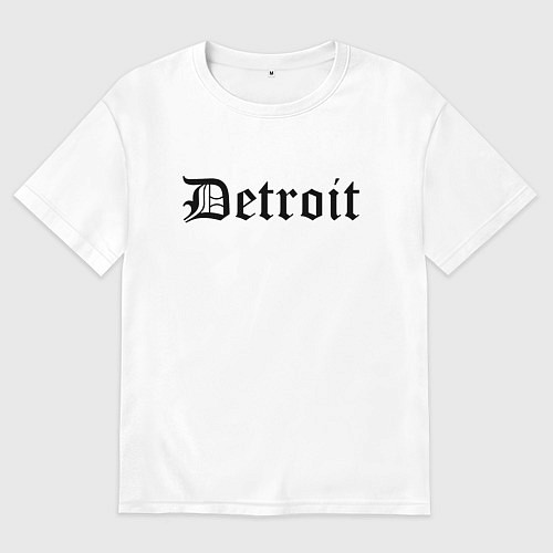 Женская футболка оверсайз Detroit Michigan - USA / Белый – фото 1