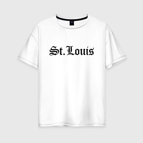 Женская футболка оверсайз St Louis Missouri - USA / Белый – фото 1