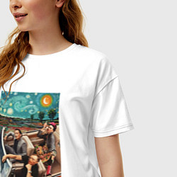 Футболка оверсайз женская Однажды в искусстве, цвет: белый — фото 2