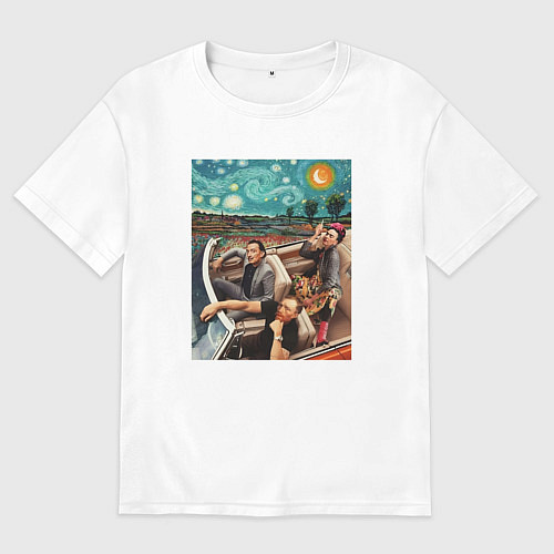 Женская футболка оверсайз Однажды в искусстве / Белый – фото 1