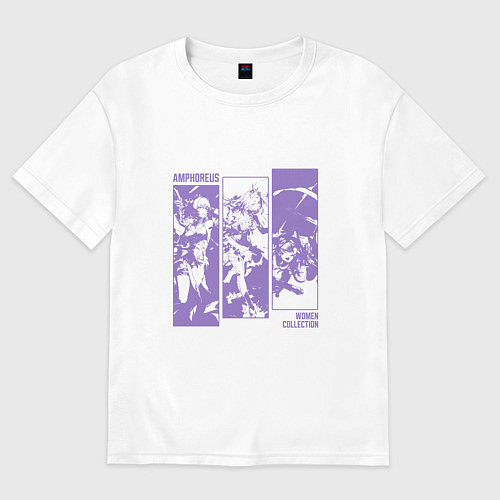 Женская футболка оверсайз Amphoreus Women / Белый – фото 1