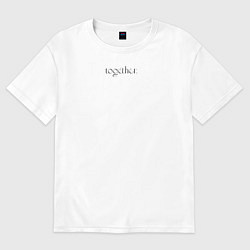 Женская футболка оверсайз Абстрактная картина маслом