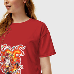 Футболка оверсайз женская Мавуика Genshin Impact, цвет: красный — фото 2