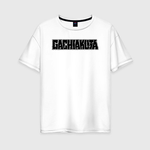 Женская футболка оверсайз Gachiakuta english logo / Белый – фото 1