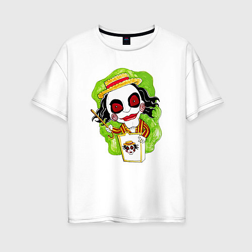 Женская футболка оверсайз Пила весельчак / Белый – фото 1