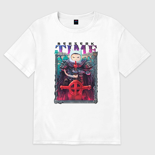Женская футболка оверсайз Берсерк Время Приключений / Белый – фото 1