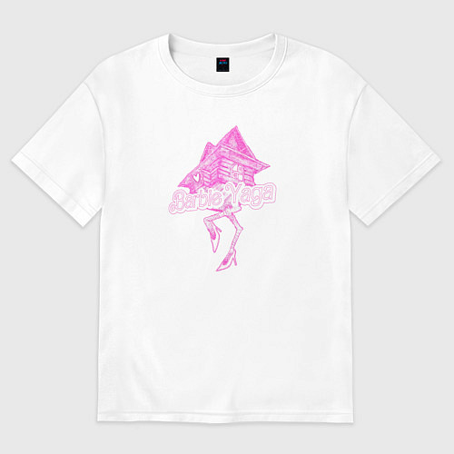 Женская футболка оверсайз Барби Яга / Белый – фото 1