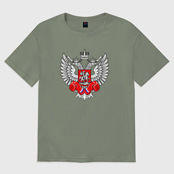 Женская футболка оверсайз Федерация бокса России - логотип