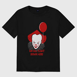 Женская футболка оверсайз We all float