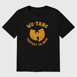 Футболка оверсайз женская Wu-Tang protect ya neck, цвет: черный