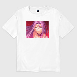 Футболка оверсайз женская Окаменяющий взгляд Райдер Fate, цвет: белый