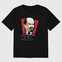 Футболка оверсайз женская KFC Lenin, цвет: черный