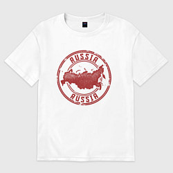 Женская футболка оверсайз Россия