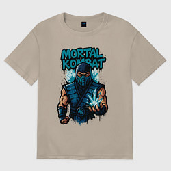 Женская футболка оверсайз Sub-zero graffiti