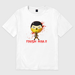 Футболка оверсайз женская Scorpion finish him, цвет: белый