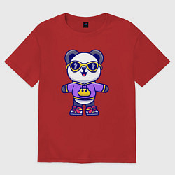 Женская футболка оверсайз Стиль панды