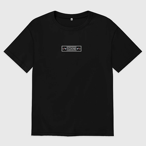 Женская футболка оверсайз Techenie / Черный – фото 1